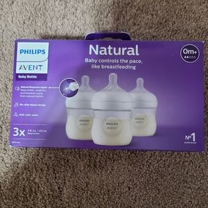 Philips Avent Natural Baby Bottles - Purple White